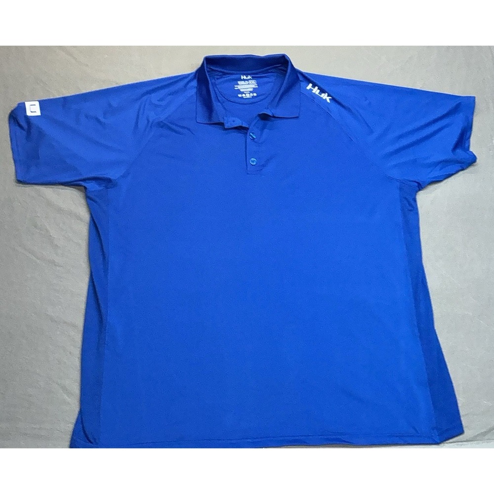 Huk Polo Shirt Men's XXL Cobalt Blue Icon Short Sleeve
